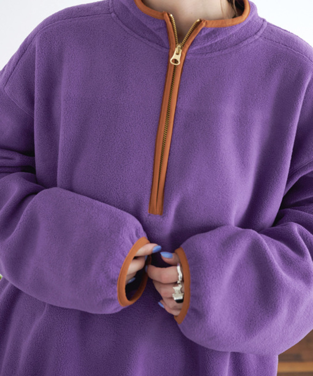 【ZOZO限定】フリースハーフジップ