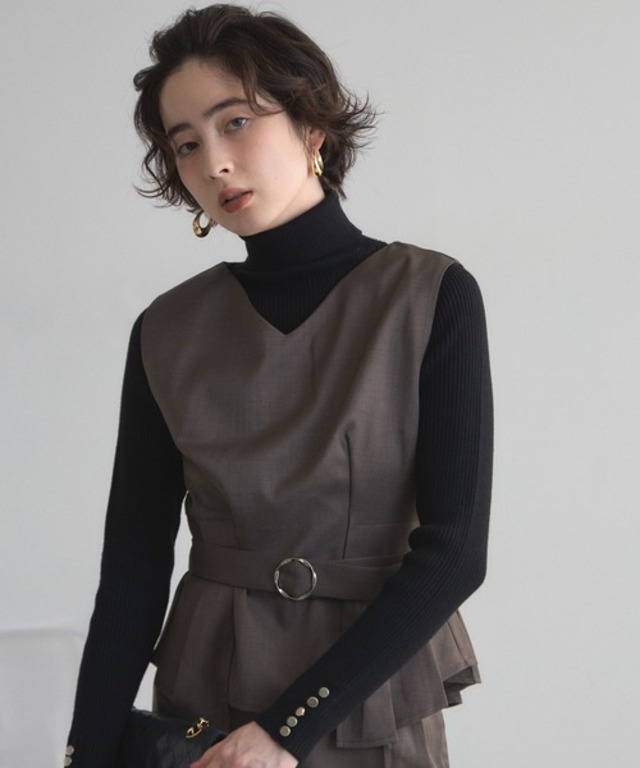 【ZOZO限定】プリーツブラウスセットアップ