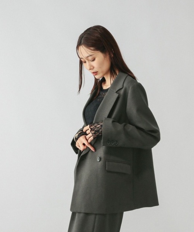 お手入れラクラクセットアップ/ダブルジャケット/587828