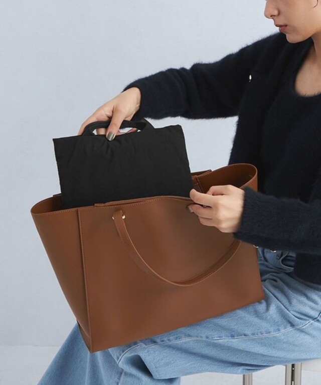 【WEB限定】ワンポイント シンプル トートバッグ(ソフトPCバッグ付) / A4 / 通勤