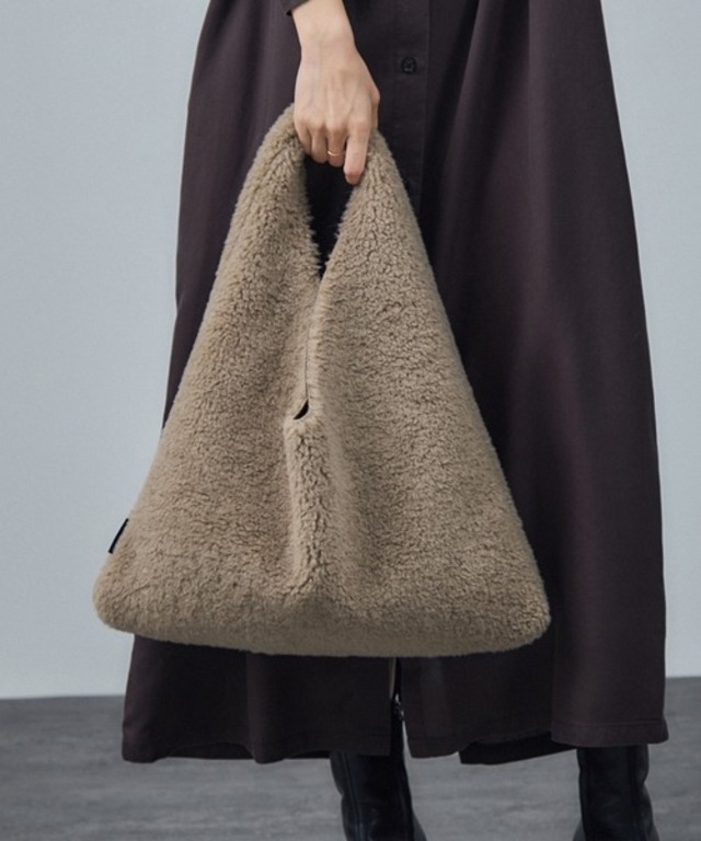 フェイクムートンリバーシブルバッグ