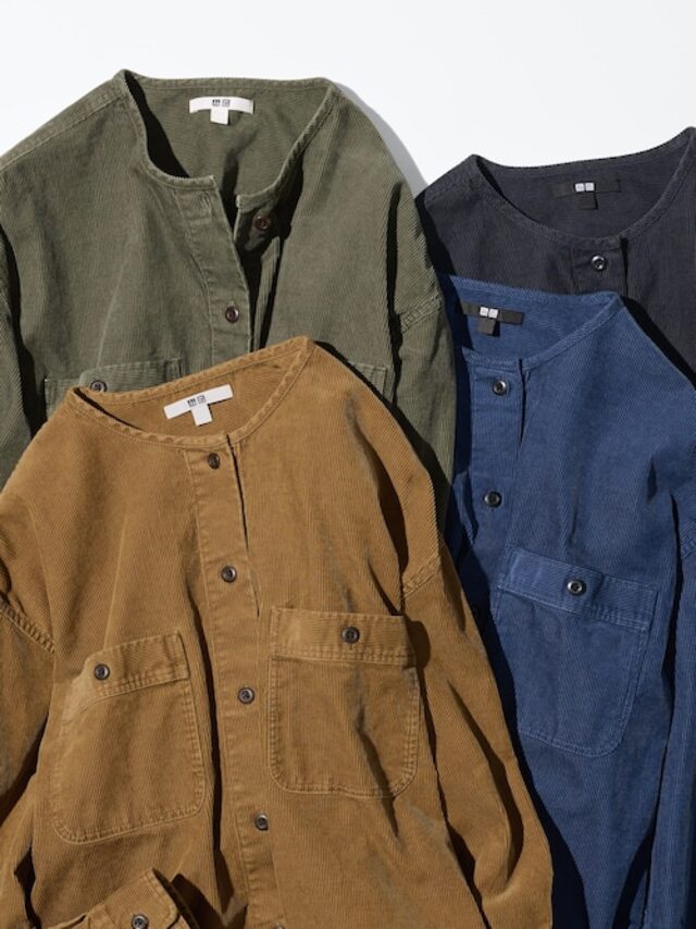 コーデュロイロングシャツジャケット