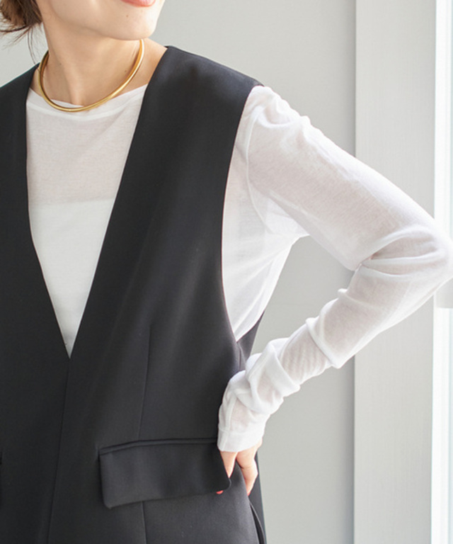 《追加2》シアーボートネックプルオーバー