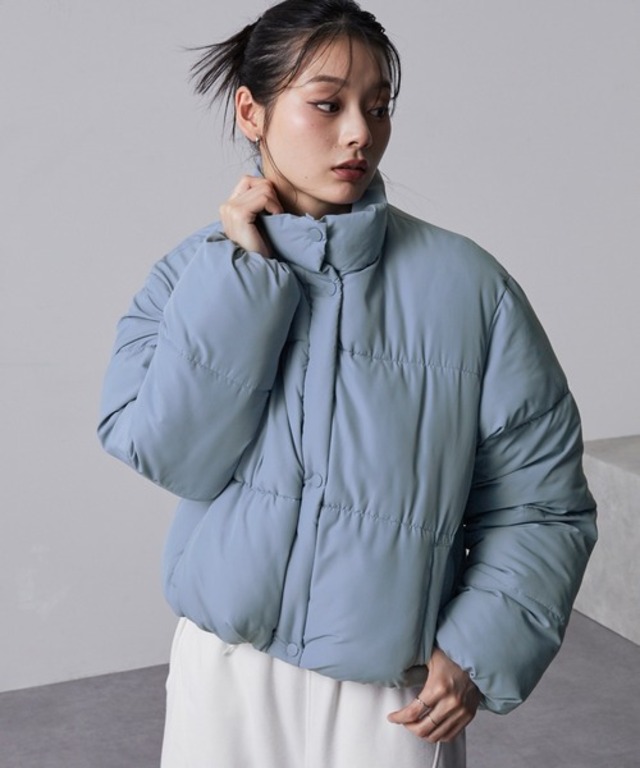 【nui nullu】2WAYスタンドカラー中綿ショートジャケット