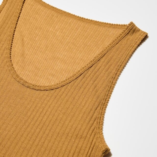 ヒートテックカシミヤブレンドポインテールタンクトップ