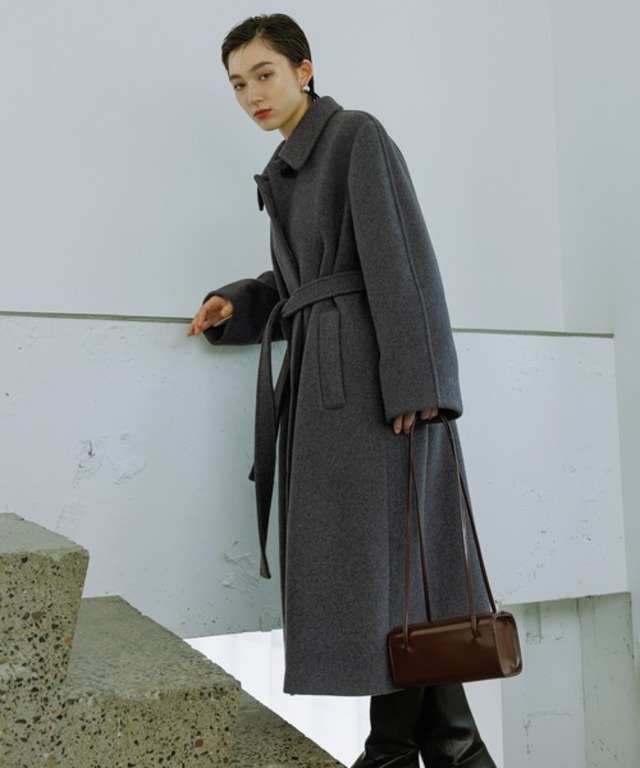 【WEB限定】ベルテッドオーバーサイズロングコート