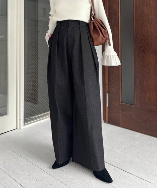 【選べる4サイズ展開】2タックコットンパンツ