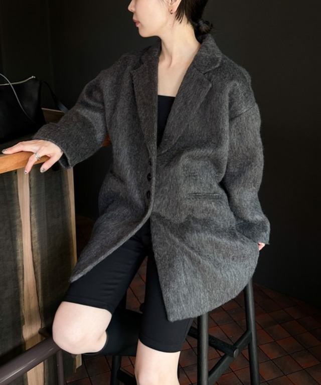 シャギールーズジャケットコート