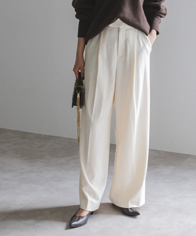 《追加》《WEB限定カラー》TRツイル裏起毛スラックスパンツ