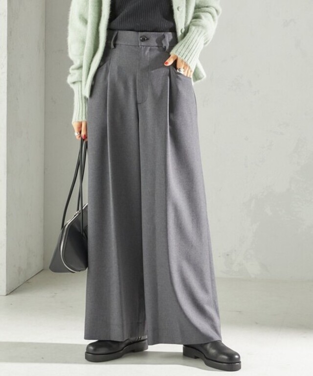 〈手洗い可能〉ソフィー ツイル ストレッチ ポケット デザイン パンツ