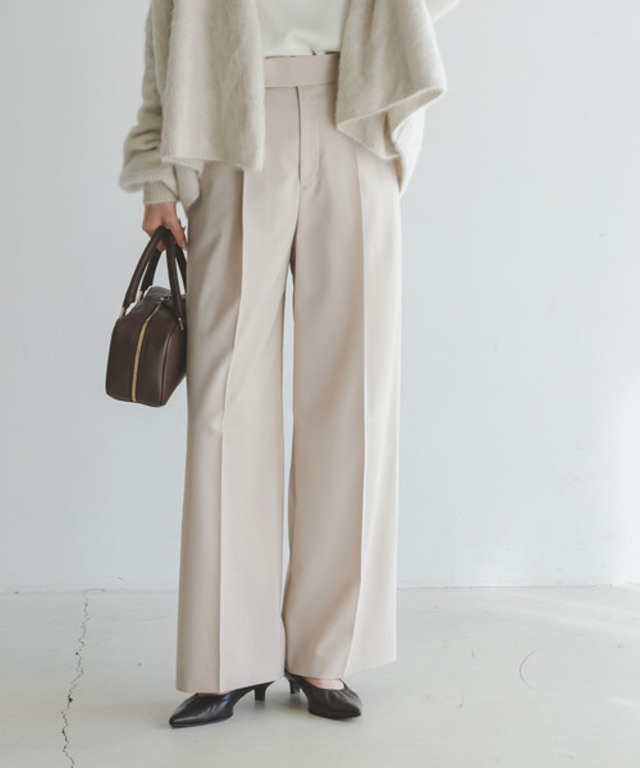 《追加》【洗える】エステルツイルストレッチスラックスパンツ 8