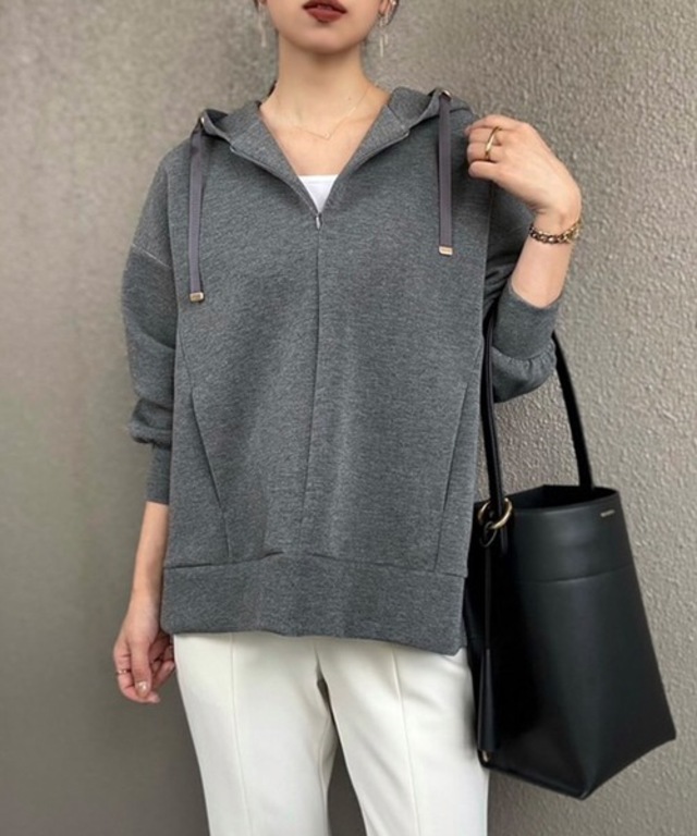 【抜け感！】ダンボールフロント2wayフーディ―