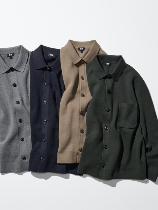 ミラノリブシャツカーディガン