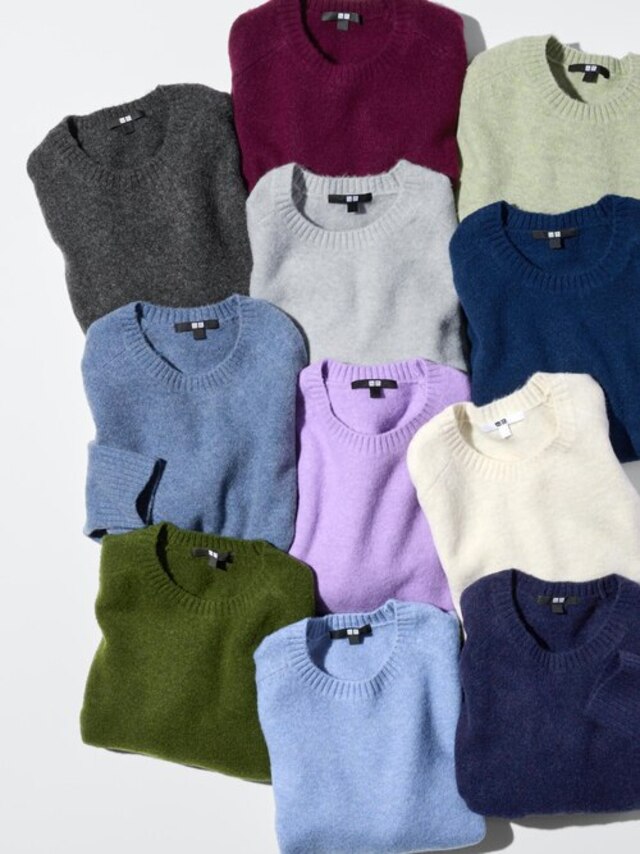 スフレヤーンクルーネックセーター