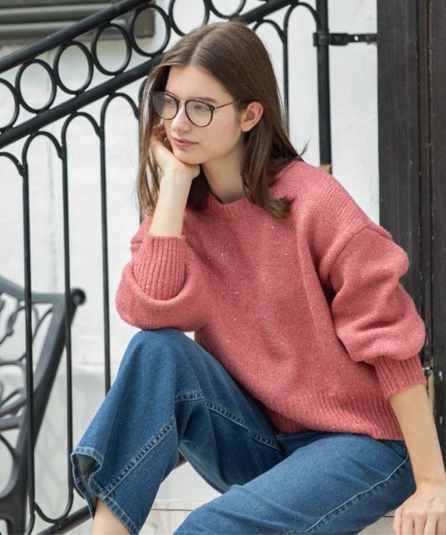 スパンコールラメニット【洗える】