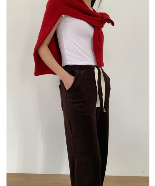 【DIDOT.】ベロアスウェットパンツ