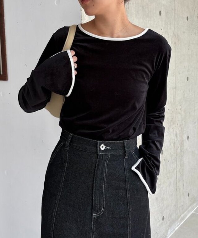 【前後2WAY】ベロアリンガーTシャツ