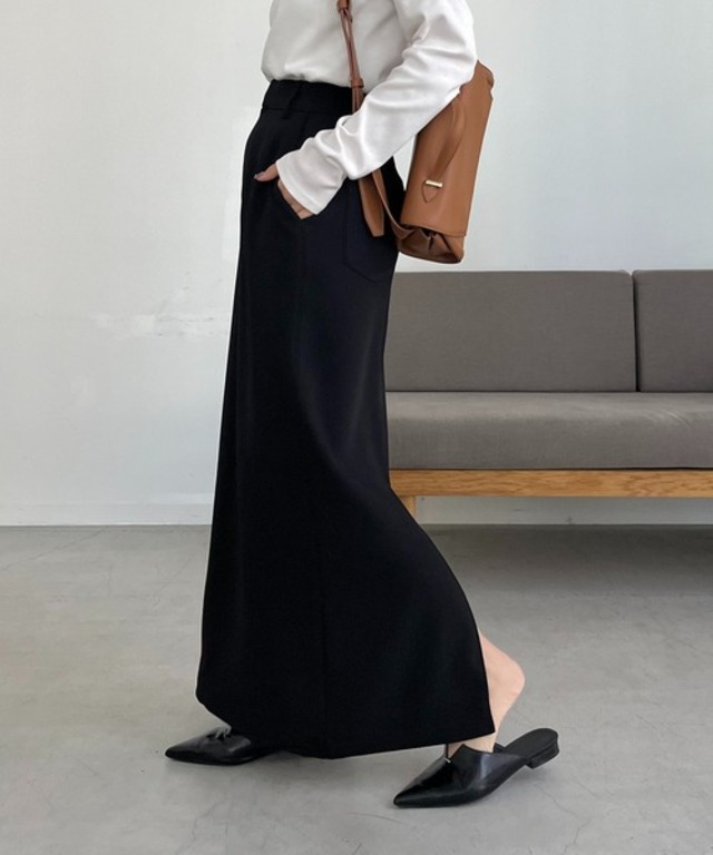 【低身長サイズあり】マキシIラインスカート