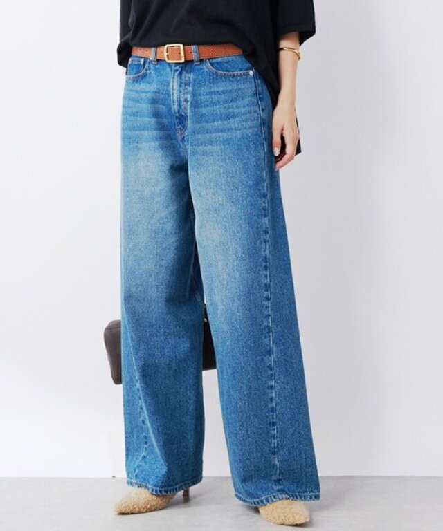 【MONN.:.(モン)】フロントナローデニムパンツ