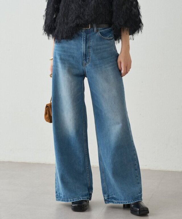 ハイウエストデニムパンツ