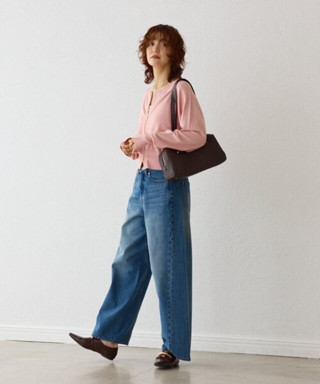 【MONN.:.(モン)】フロントナローデニムパンツ