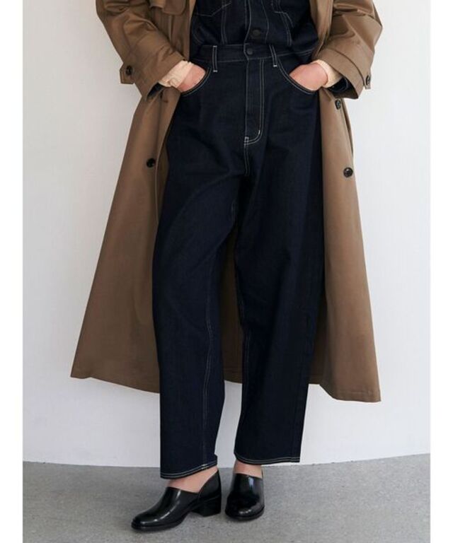 ワンウォッシュデニムパンツ