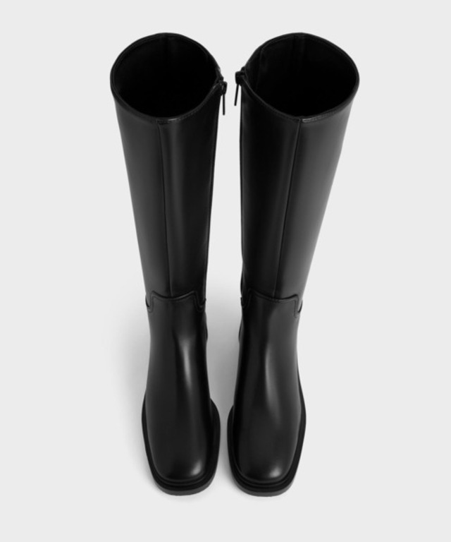 サイドジップ ニーハイライディングブーツ