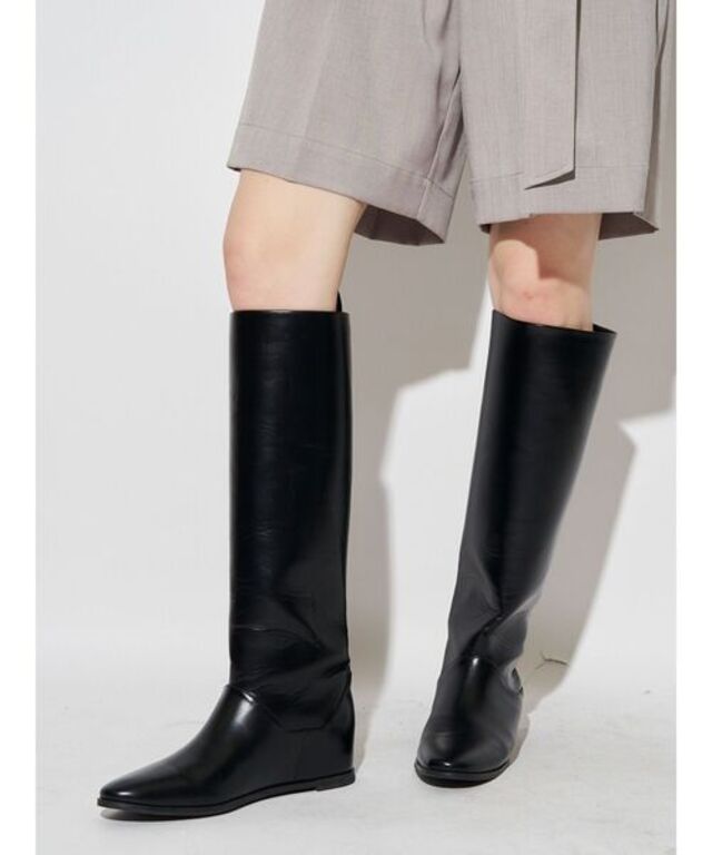 インヒールロングブーツ
