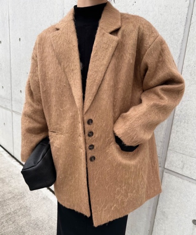 シャギールーズジャケットコート