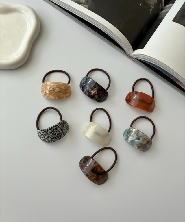 ミックスカラーカーブヘアゴム