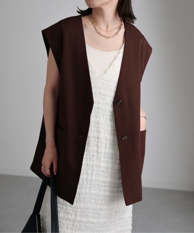 【ap retro】ノーカラーベスト/ジレ