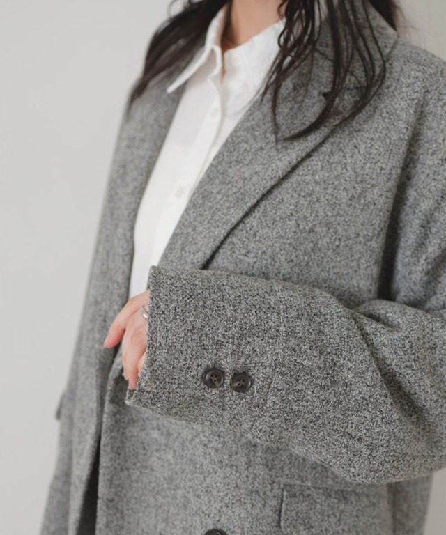 ツイードダブルテーラードジャケット