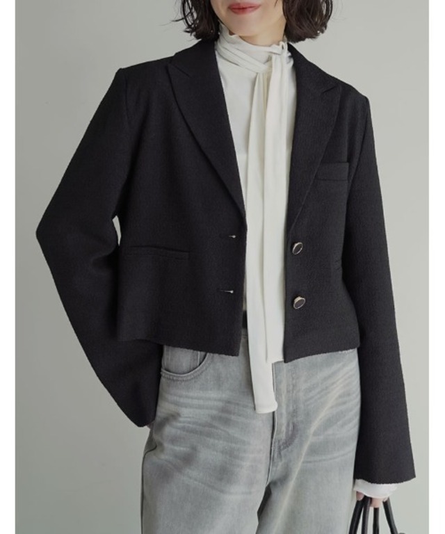 [2025AW COLLECTION]ツイードクロップドテーラードジャケット