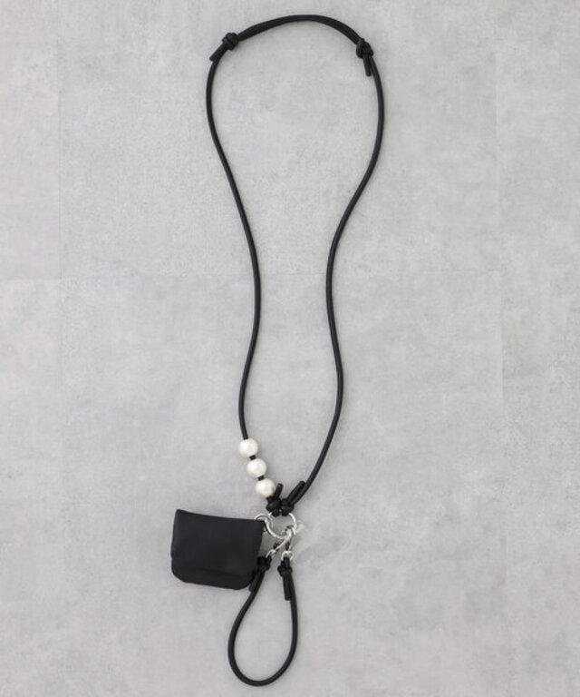【6WAY】BIGパール付きスマホストラップ