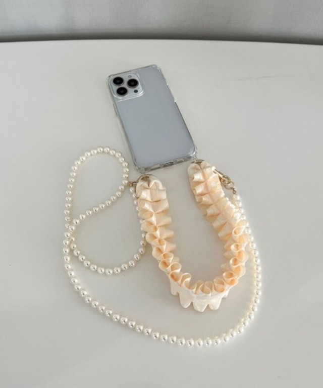 Me% フリル2WAYモバイルストラップ　977890