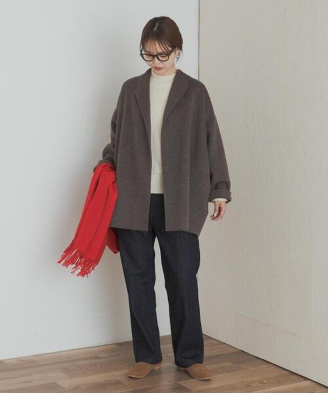 ウールリバーミドルガウンコート