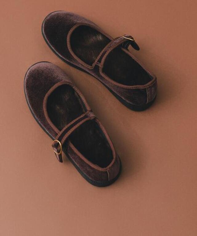 RODE SKO 撥水ベロア2WAYメリージェーン