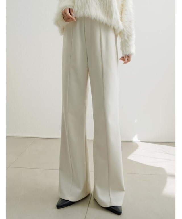 [2025 WINTER PRE ORDER][アンチピリング][毛玉になりにくい][低身長/高身長サイズ有]微起毛キックフレアパンツ