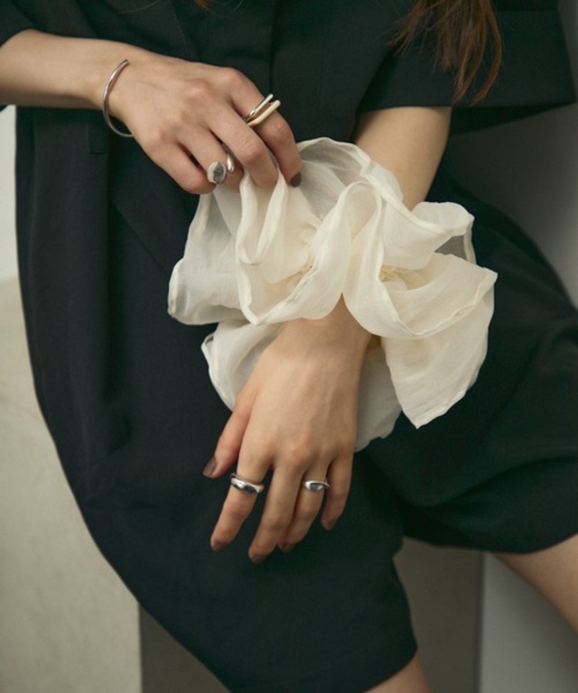 Organdie Big Frilled Scrunchie / オーガンジービッグフリルシュシュ