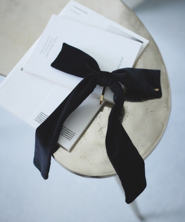 ベロアリボンヘアカフ