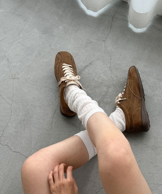 El mar　フェイクスエードスニーカー