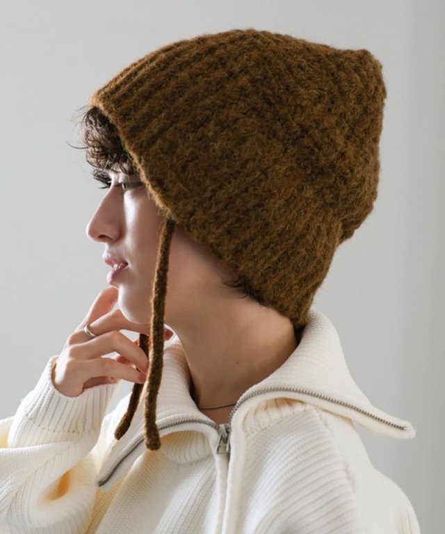 紐付きニット帽