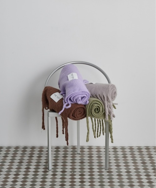 THE YOn ベーシックフリンジマフラー