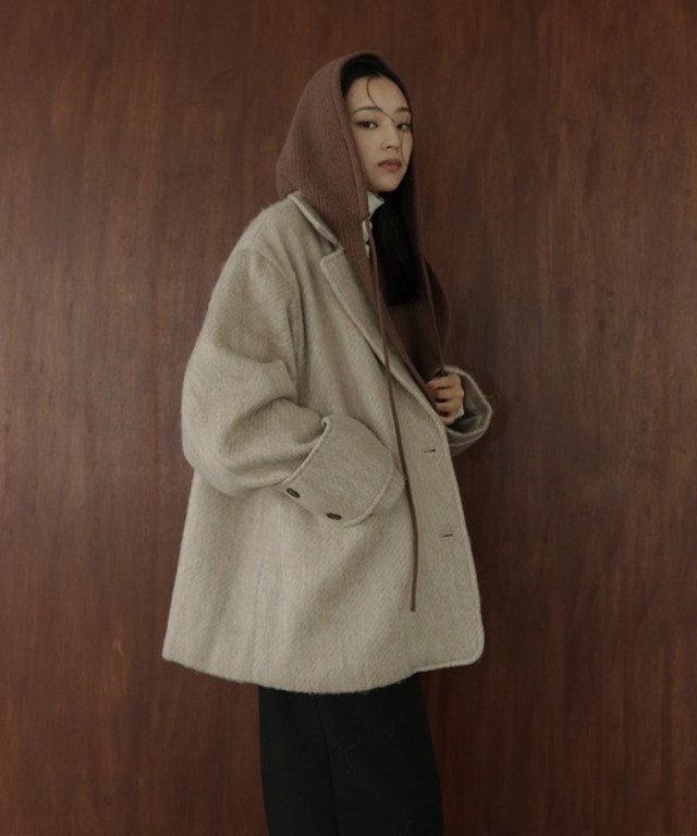 hellam バラクラバ風フードニットマフラー