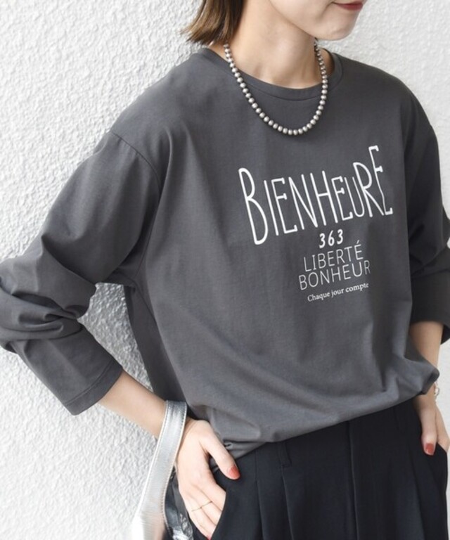 プリント ロゴ ロング スリーブ TEE