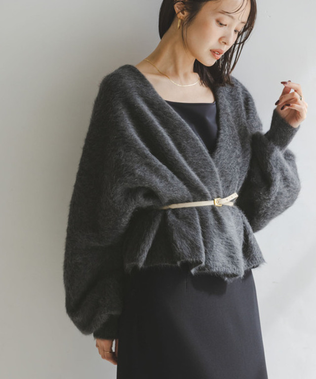 FOX/Caファーニットカーディガン