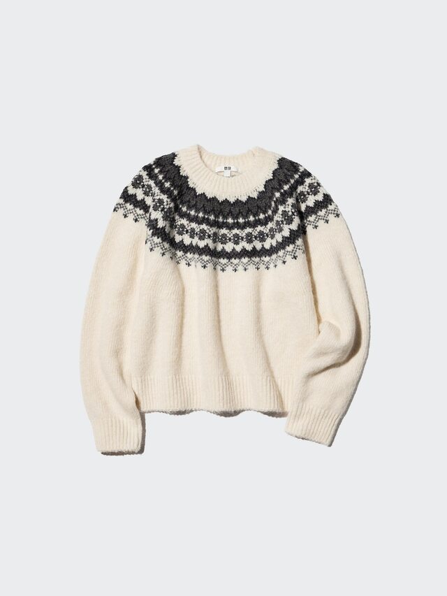 フラッフィクルーネックセーター