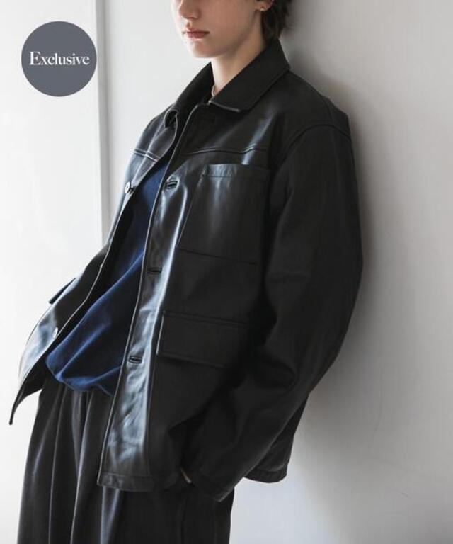 『別注』TICCA×URBAN RESEARCH　レザーカバーオール