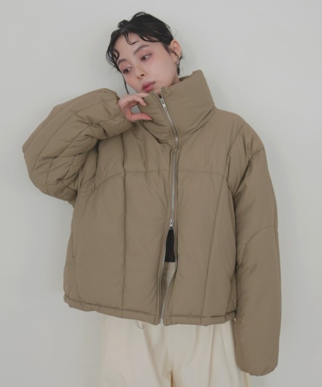 チェックファイバーショートダウン