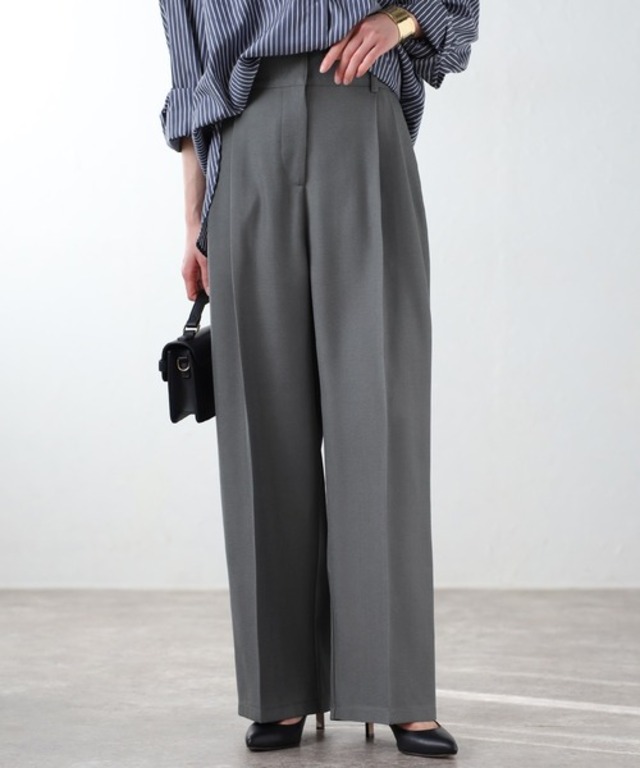 ツータックハイウエストパンツ